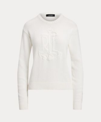 ＜LAUREN RALPH LAUREN (Women)＞アンカーロゴ　コームド　コットン　セーター　ＷＭＬＲＳＷＥＳ６８２０７４４