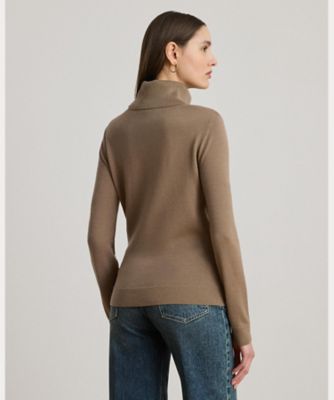 ジオプリント ウールブレンド タートルネック セーター