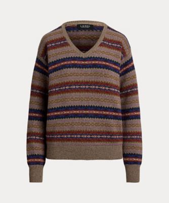 フェア アイル Vネック セーター