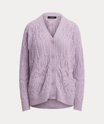 ヴィヴィアン　カーディガン ポインテール ウールブレンド Vネック カーディガン