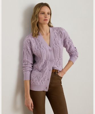 ラルフローレン カーディガン リブニット ロングスリーブ Polo カーディガン