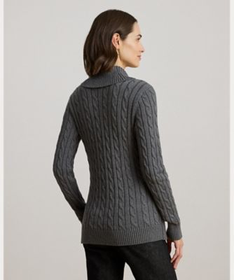 美品 ローレンラルフローレン バックルド コットンセーター グリーンXS 美品 ローレンラルフローレン バックルド コットンセーター グリーンXS