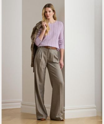 美品✨　ローレンラルフローレン　レース　ニット　セーター コットンモダール サープリス セーター