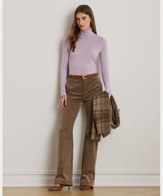 シルクブレンド タートルネック セーター