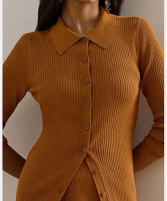 POLO Ralph Lauren カーディガン XL キャメル コットンブレンド Polo カーディガン