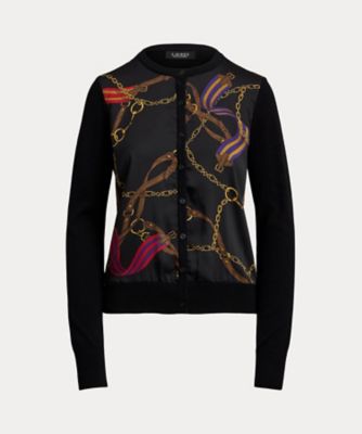 ＜LAUREN RALPH LAUREN (Women)＞ベルティングプリント　コットンブレンド　カーディガン　ＷＭＬＲＳＷＥＳ６８２０８１９