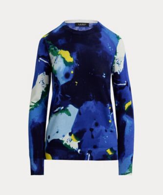 ＜LAUREN RALPH LAUREN (Women)＞アブストラクトモチーフ　コットンブレンド　セーター　ＷＭＬＲＳＷＥＳ６８２０８５８