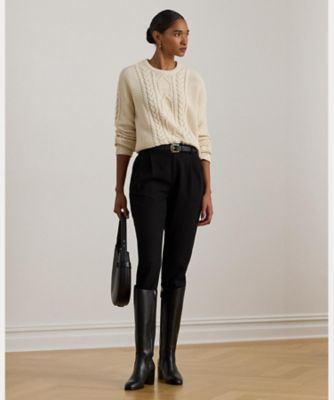 新品タグRalph Lauren ケーブルニット コットン クルーネックセーター POLO RALPH LAUREN（ポロ・ラルフローレン） ニット セーター ケーブル