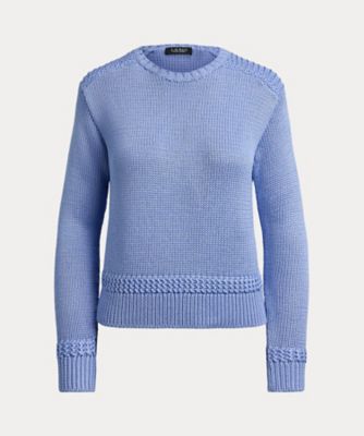 ＜LAUREN RALPH LAUREN (Women)＞コットンブレンド　クルーネック　セーター　ＷＭＬＲＳＷＥＳ６８２０８７０