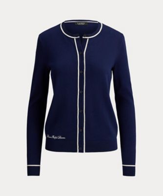 ＜LAUREN RALPH LAUREN (Women)＞ツートーン　コットンモダール　カーディガン　ＷＭＬＲＳＷＥＳ６８２０８８７