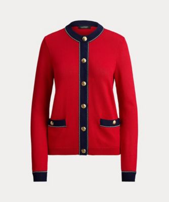 ＜LAUREN RALPH LAUREN (Women)＞ツートーン　コットンブレンド　カーディガン　ＷＭＬＲＳＷＥＳ６８２０８９３