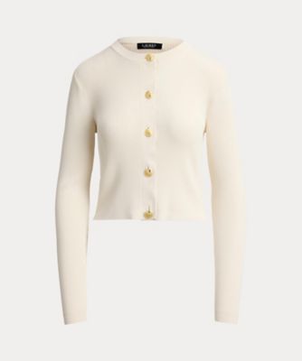 ＜LAUREN RALPH LAUREN (Women)＞リブニット　クルーネック　カーディガン　ＷＭＬＲＳＷＥＳ６８２０８９４