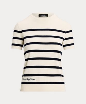 ローレンラルフローレン　ツートーンロゴショートスリーブセーター LAUREN RALPH LAUREN（ローレン ラルフ ローレン）の