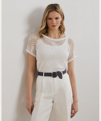 ラルフローレン　正規品　カシミア１００％　サマーニット　半袖　グレー　美品 ラルフローレン Ralph Lauren 正規品 カシミア100％ サマー