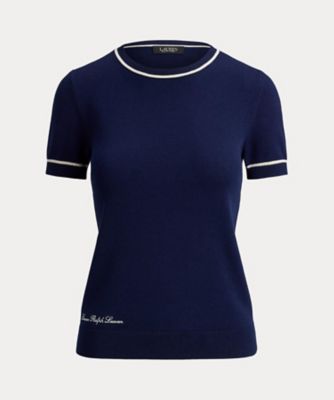 ＜LAUREN RALPH LAUREN (Women)＞ツートーン　ショートスリーブ　セーター　ＷＭＬＲＳＷＥＳＮ８２０１９２