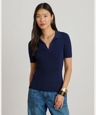 Polo Ralph Lauren ストライプド ショートスリーブ セーター POLO RALPH LAUREN（ポロ ラルフ ローレン）の「ストライプド ショート