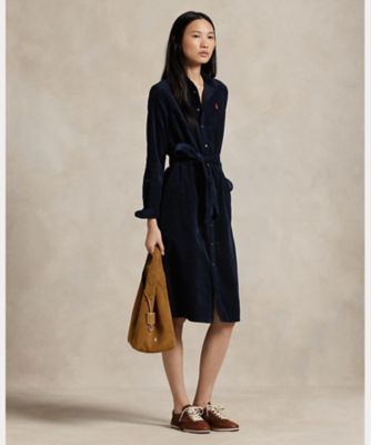 Ralph Lauren ラルフローレン コーデュロイフォーマルスーツ120cm コーデュロイ ベルテッド シャツドレス
