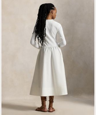 コットン ヘンリーネック ドレス WMPODRSNFA21047