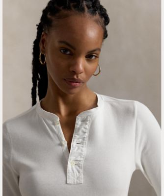 コットン ヘンリーネック ドレス WMPODRSNFA21047