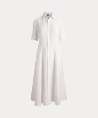 リネン パネルド シャツドレス WMPODRSNFA21071 | POLO