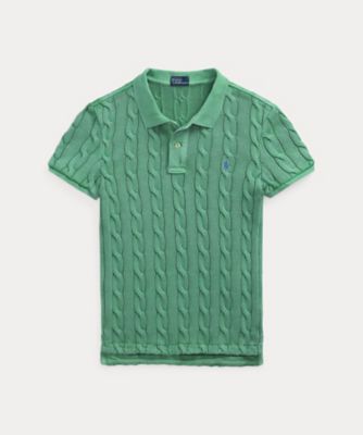 ＜POLO RALPH LAUREN WOMENS (Women)＞ケーブルニット　ポロシャツ　ＷＭＰＯＫＮＩＮＢ９２０２４１