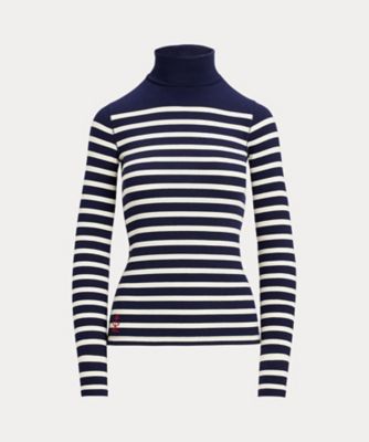 ＜POLO RALPH LAUREN WOMENS (Women)＞ストライプド　リブド　タートルネック　ＷＭＰＯＫＮＩＮＣ０２０１９１