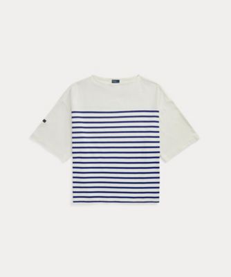 POLO RALPH LAUREN WOMENS (Women)/ポロ ラルフ ローレン ストライプド ボートネック マリナー Tシャツ WMPOKNINC020201
