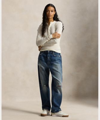 リブ コットン ヘンリーネック シャツ WMPOKNINC020239