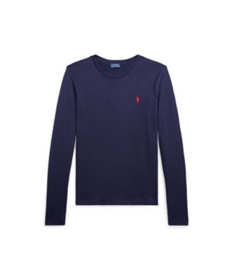 ＜三越伊勢丹/公式＞ POLO RALPH LAUREN WOMENS (Women)/ポロ ラルフ ローレン ロングスリーブ ジャージー クルーネック Tシャツ 410ネイビー トップス【三越伊勢丹/公式】