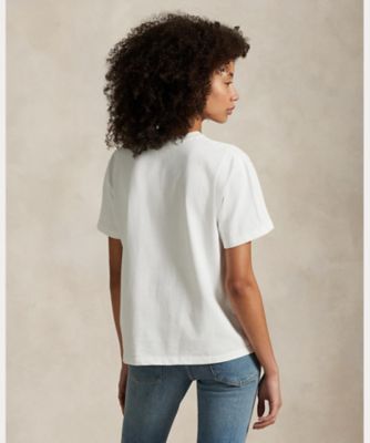 コットン　ジャージー　クルーネック　Ｔシャツ　ＷＭＰＯＫＮＩＮＣＵ２１０５６