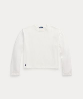 ＜POLO RALPH LAUREN WOMENS (Women)＞クロップド　コットン　ジャージー　ロングスリーブ　Ｔシャツ　ＷＭＰＯＫＮＩＮＣＵ２１０５７
