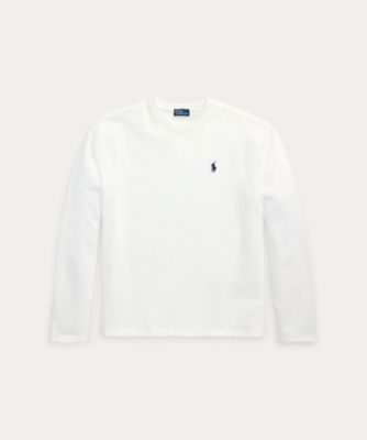 コットン ジャージー ロングスリーブ Tシャツ