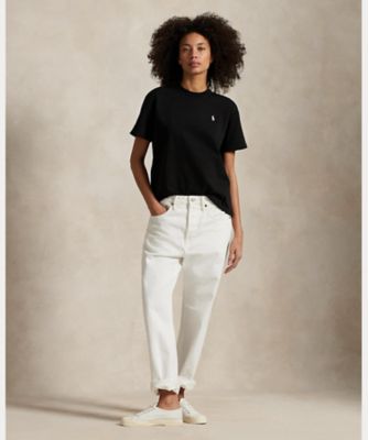 コットン ジャージー クルーネック Tシャツ