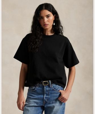 コットン ジャージー クロップド クルーネック Tシャツ（Tシャツ