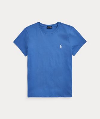 ロゴ コットン ジャージー クルーネック Tシャツ