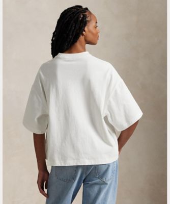 LOEWE デザインプリント コットンジャージー Tシャツ カジュアル LOEWE コットン混ジャージー Tシャツ プリント入り | NET-A-PORTER