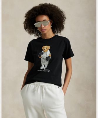 ◆Ralph Lauren 21SS最新作◆ポロベアコットンTシャツ◆ブラック Polo ベア コットン ジャージー Tシャツ