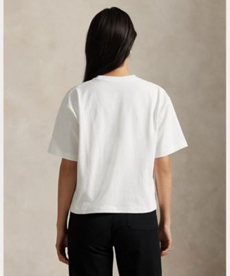 ロゴ　コットン　ジャージー　クルーネック　Ｔシャツ　　ＷＭＰＯＫＮＩＮＣＵ２１１７４