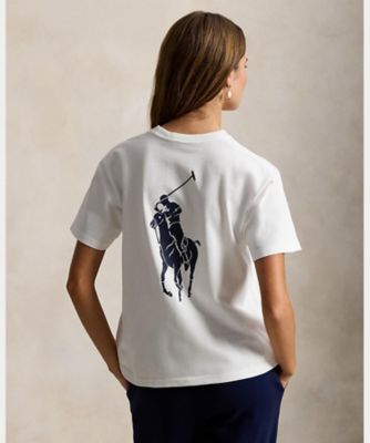 Big Pony コットン クルーネック Tシャツ