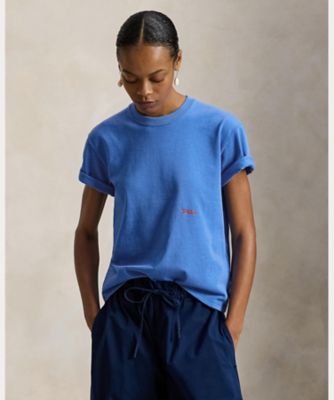 未使用❗POLO BIGPONY 5 ネイビーポロ 165 Big Pony コットン クルーネック Tシャツ