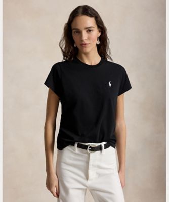 クラシック フィット コットン ジャージー クルーネック Tシャツ