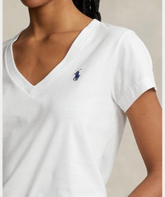 新品　RALPH LAUREN ラルフローレン　Vネック Tシャツ コットン　M コットン ジャージー Vネック Tシャツ