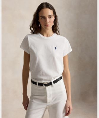 クラシック フィット コットン ジャージー クルーネック Tシャツ
