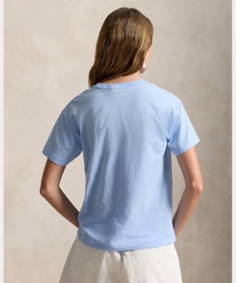 【にゃんママ】ラルフローレン ポロベア ロゴコットンTシャツ Polo ベア コットン ジャージー Tシャツ