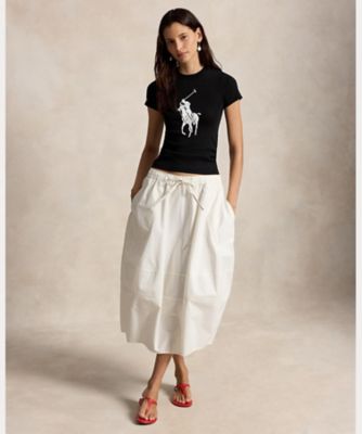 ラルフローレン　コットン混　シャツ　ストレッチ入り　ポニー刺繍　サイズ10 Big Pony ストレッチコットン Tシャツ
