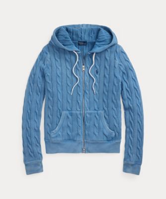 ＜POLO RALPH LAUREN WOMENS (Women)＞ケーブルニット　コットン　フルジップ　フーディ　ＷＭＰＯＫＮＩＮＦＢ２０８０１