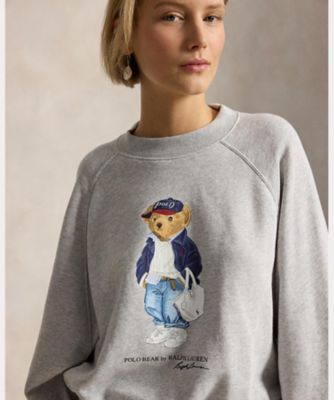POLO RALPHLAURENライトウェイトフリースクルーネック プルオーバー Polo ベア ライトウェイト フリース クルーネック