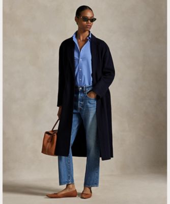 送料無料】ダブルフェイスド ウール コート