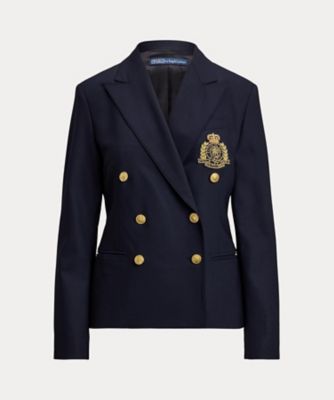 ＜POLO RALPH LAUREN WOMENS (Women)＞ダブルブレステッド　クレスト　ブレザー　ＷＭＰＯＯＴＷＮ５Ｖ２０３２０