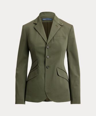 ＜POLO RALPH LAUREN WOMENS (Women)＞シングルブレステッド　サテン　ハッキング　ジャケット　ＷＭＰＯＯＴＷＮ５Ｖ２０３５８